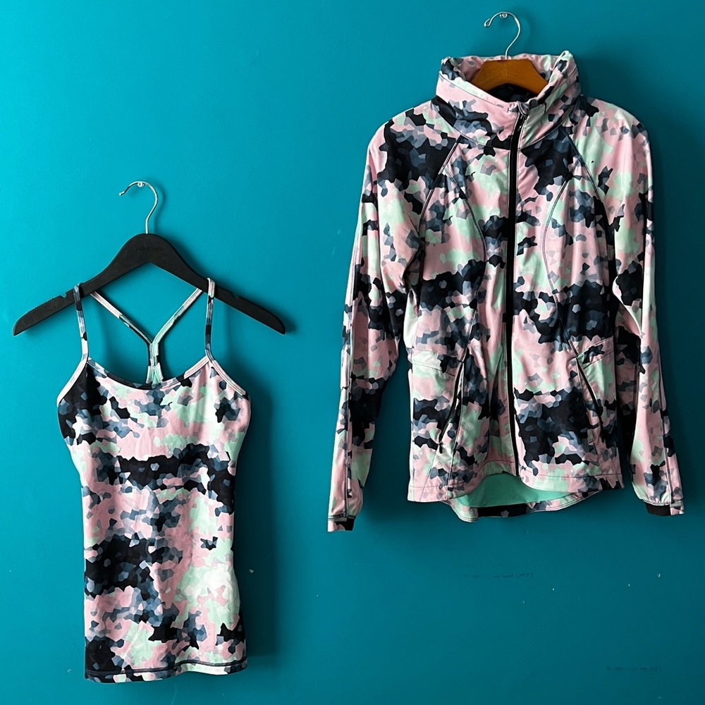 Lululemon Set! Clouded Dreams Tank and Jacket (Small)